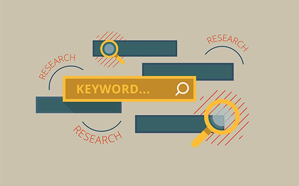 Keyword research is vital for on-page SEO and should be used in your web design process. Search bars and magnifying glasses