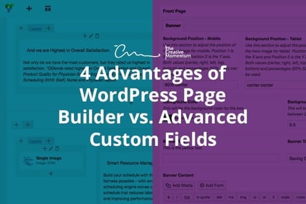 4 Advantages of WordPress Page Builder vs. Advanced Custom Fields