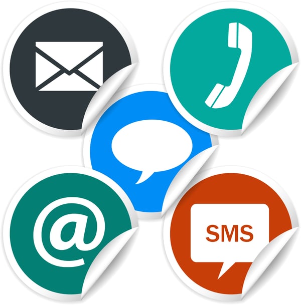 Here are best practices for what to include on a website Contact Us page. Icon stickers - phone, letter, chat bubble, etc