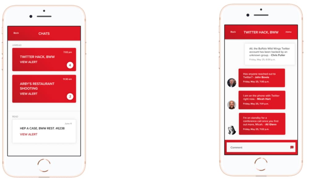 Inspire Brands mobile app is an emergency alert system for team members
