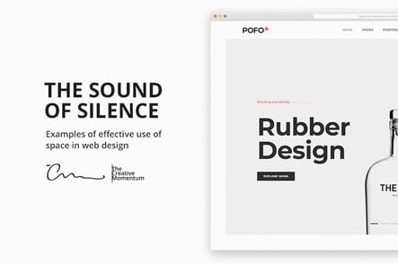 The Sound of Silence: 5 Examples of Effective Use of Space In Web Design