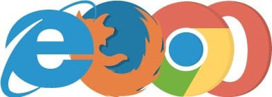 These browser extensions will help you maximize your SEO effect. Internet explorer, Firefox, Chrome and Opera logos.