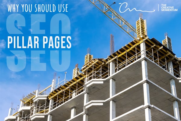 Pillar pages are the foundation of successful content SEO strategy. A building's pillars are exposed during construction.