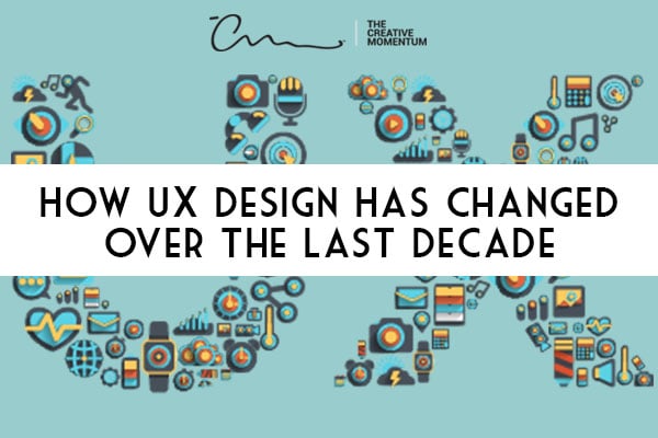 How has UX design changed in the past decade? "UX" letters made up of icons