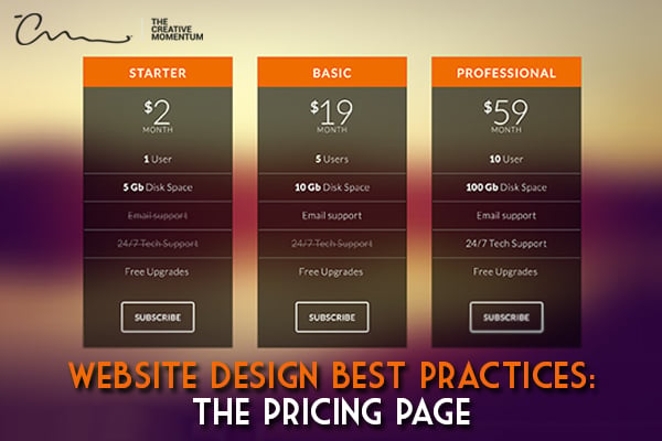 Website pricing page best practices - How to create a pricing page that is meets your customers' needs and leads to less work for you.