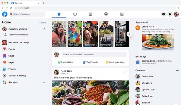 Minimalist design that is also responsive was a common web design theme in 2022. Facebook's legacy of embracing minimalism and responsive design is an example of this style