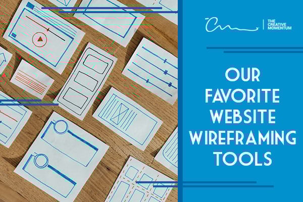 Our favorite website wireframing tools - index cards lie on a table with hand drawn wireframes