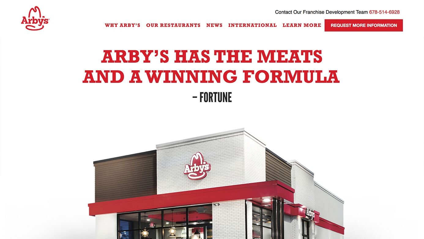 Arby's Franchising | The Creative Momentum - Web Design & Digital Marketing