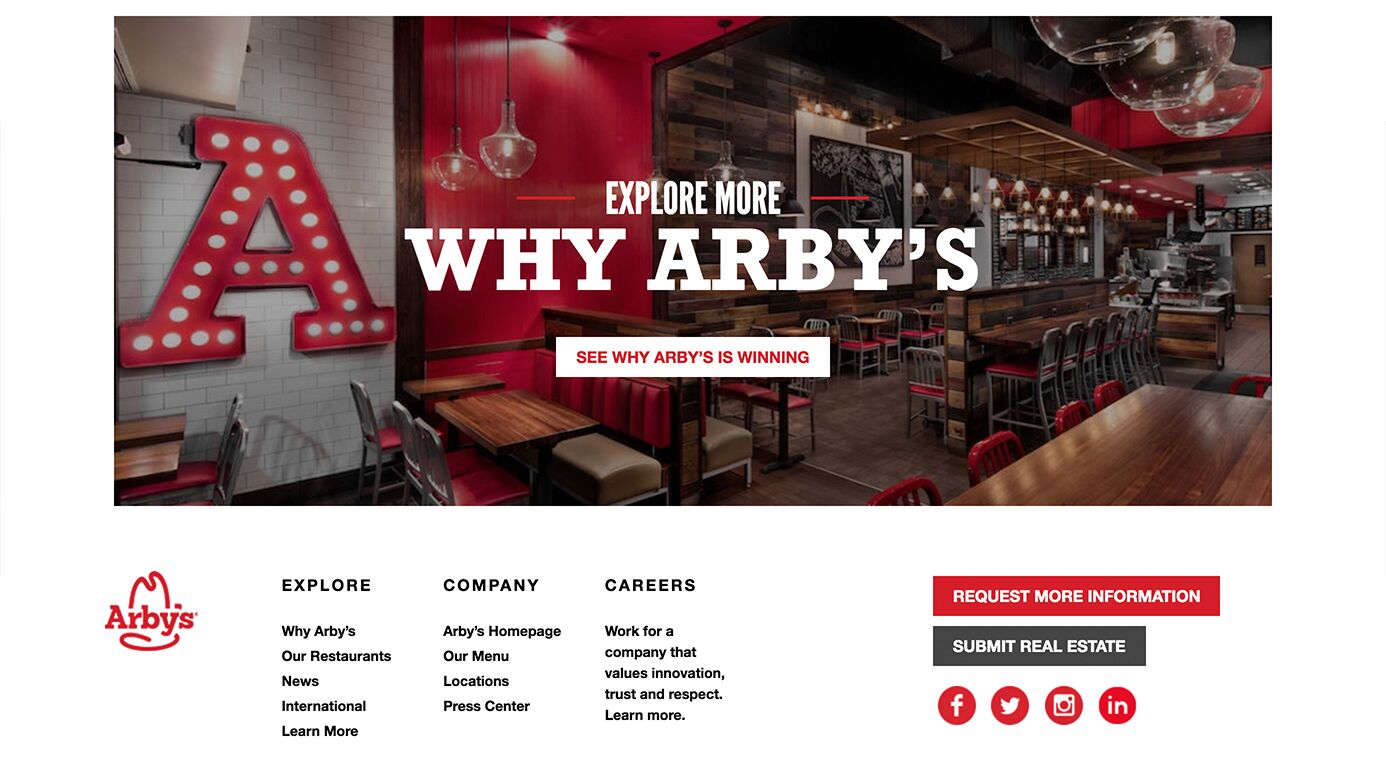 Arby's Franchising | The Creative Momentum - Web Design & Digital Marketing