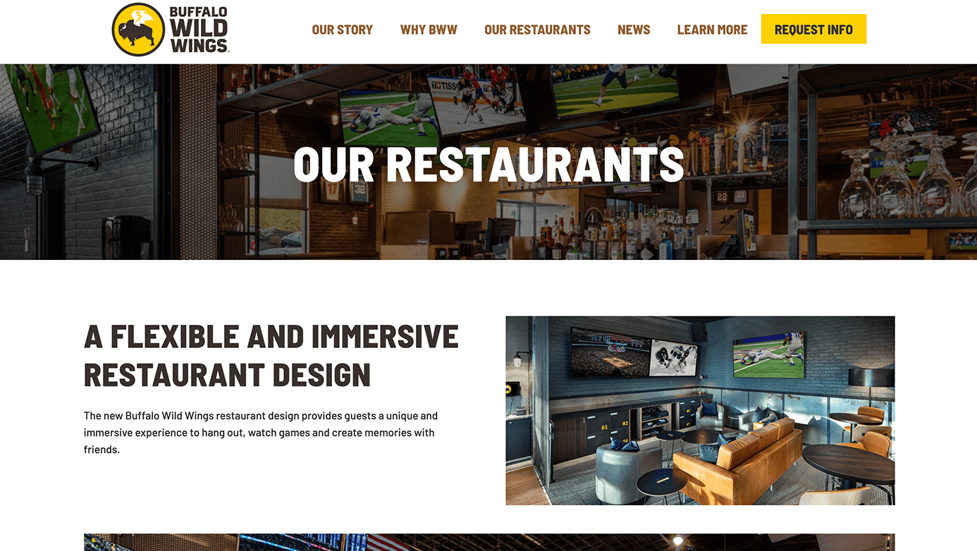 Buffalo Wild Wings Franchising | The Creative Momentum - Web Design & Digital Marketing