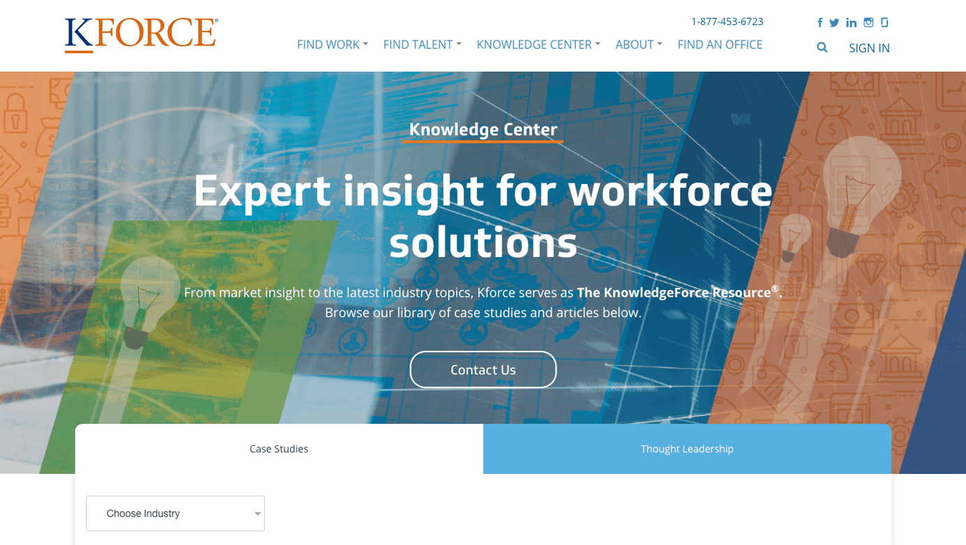 Kforce Company | The Creative Momentum - Web Design & Digital Marketing