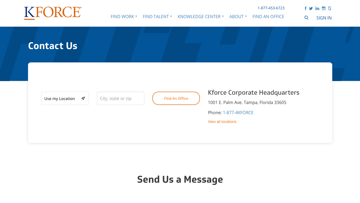 Kforce Company | The Creative Momentum - Web Design & Digital Marketing