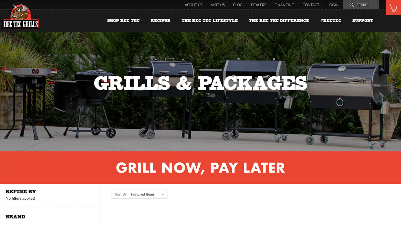 REC TEC Grills| The Creative Momentum - Web Design & Digital Marketing