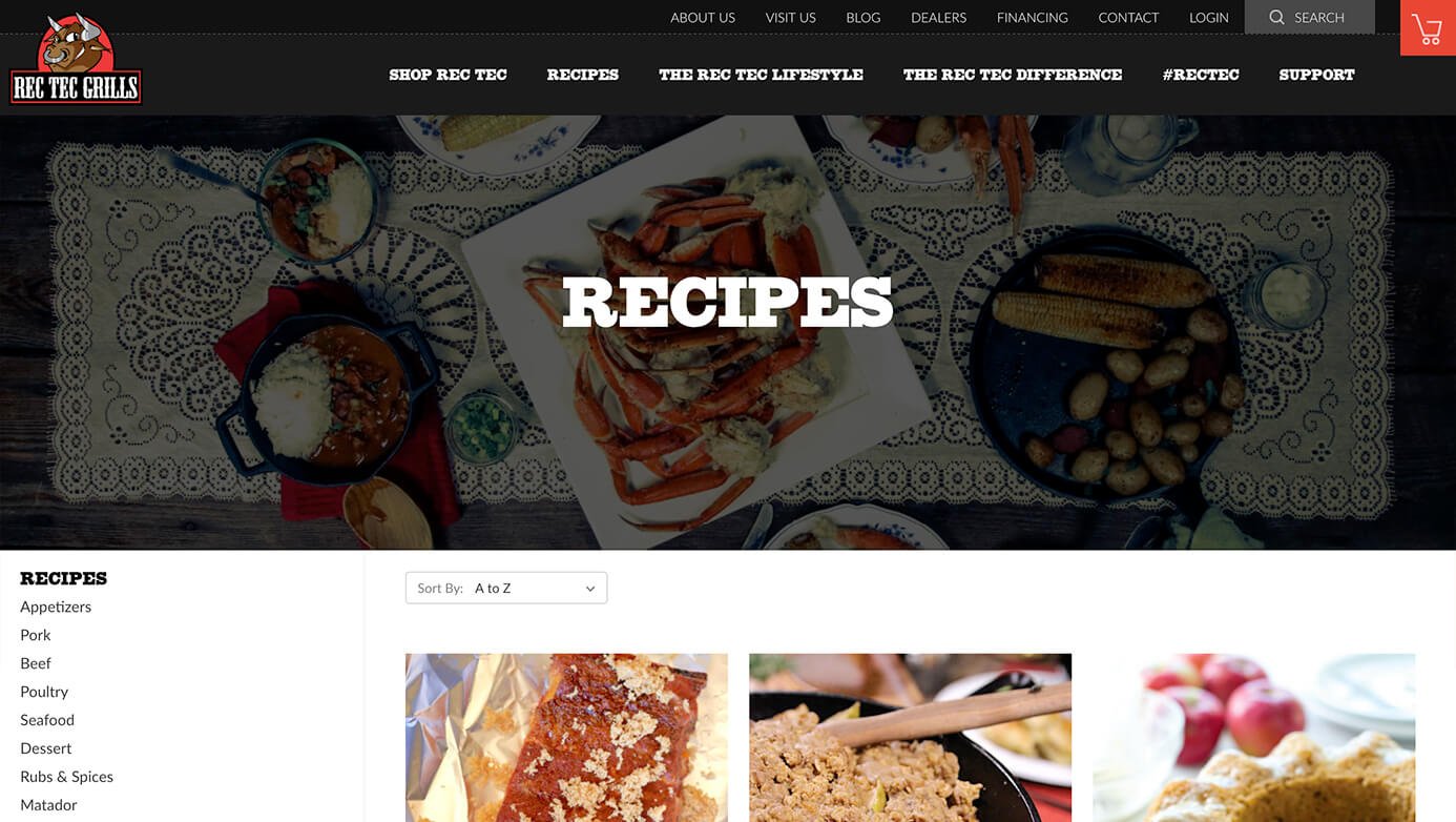 REC TEC Grills| The Creative Momentum - Web Design & Digital Marketing