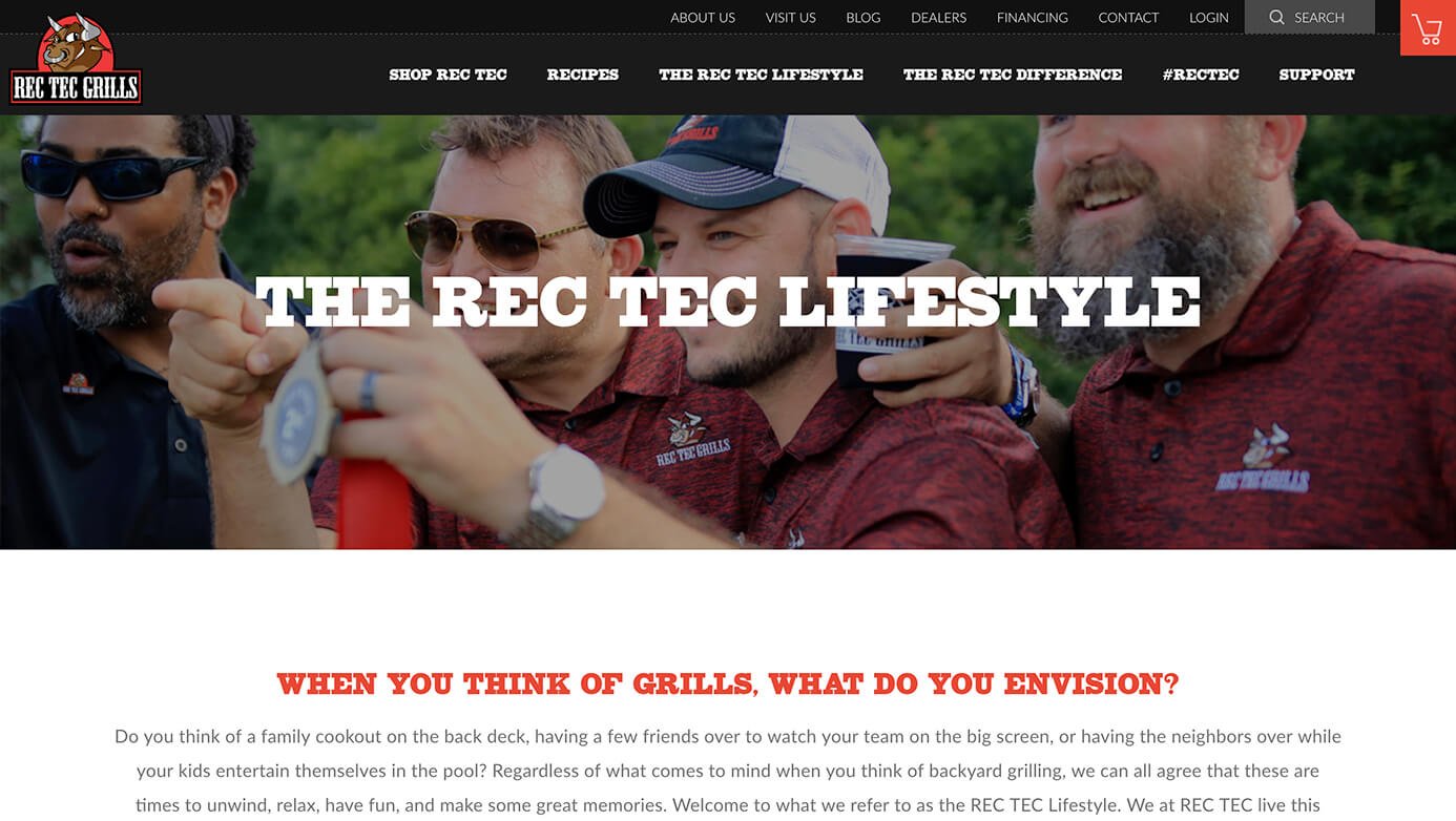 REC TEC Grills| The Creative Momentum - Web Design & Digital Marketing