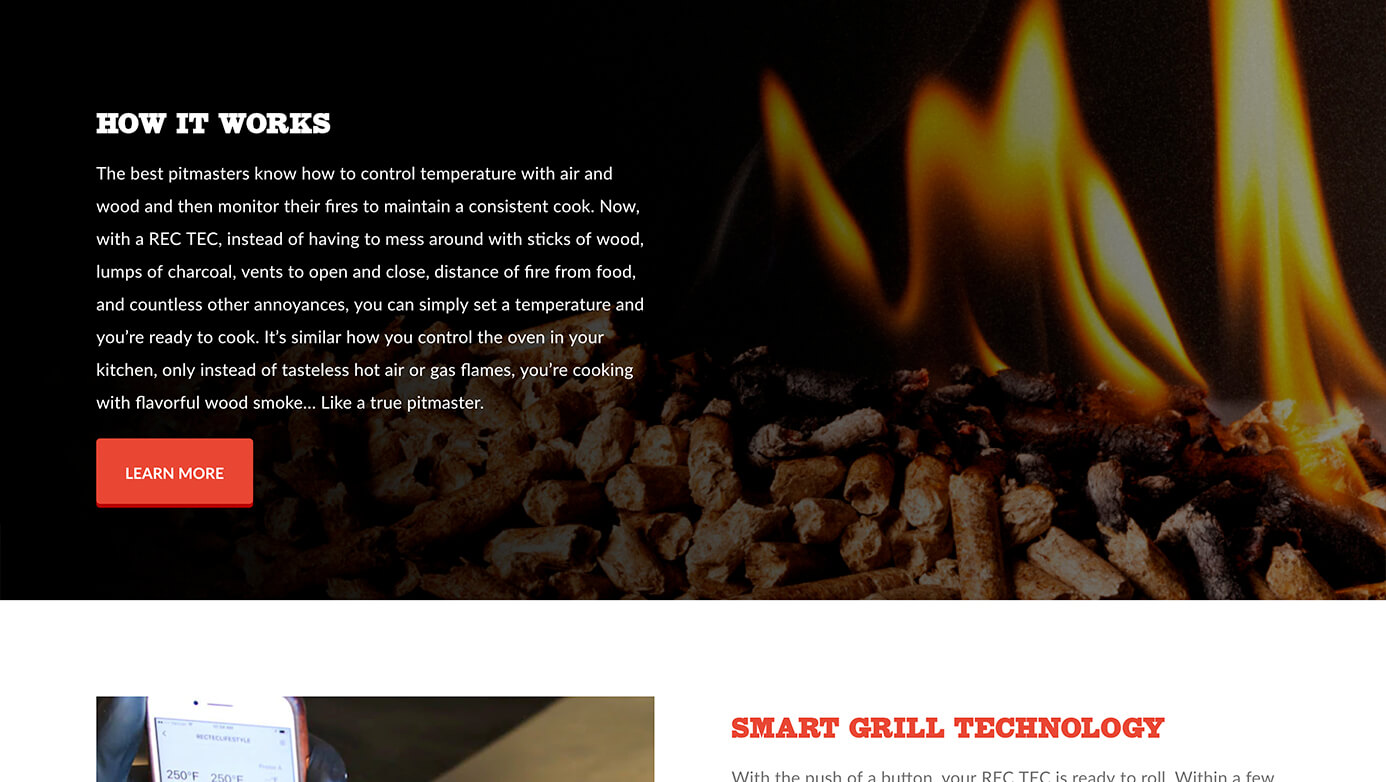 REC TEC Grills| The Creative Momentum - Web Design & Digital Marketing