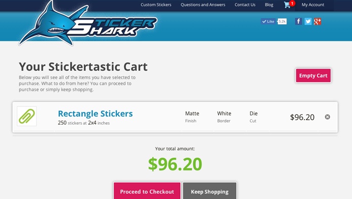 Sticker Shark Company | The Creative Momentum - Web Design & Digital Marketing