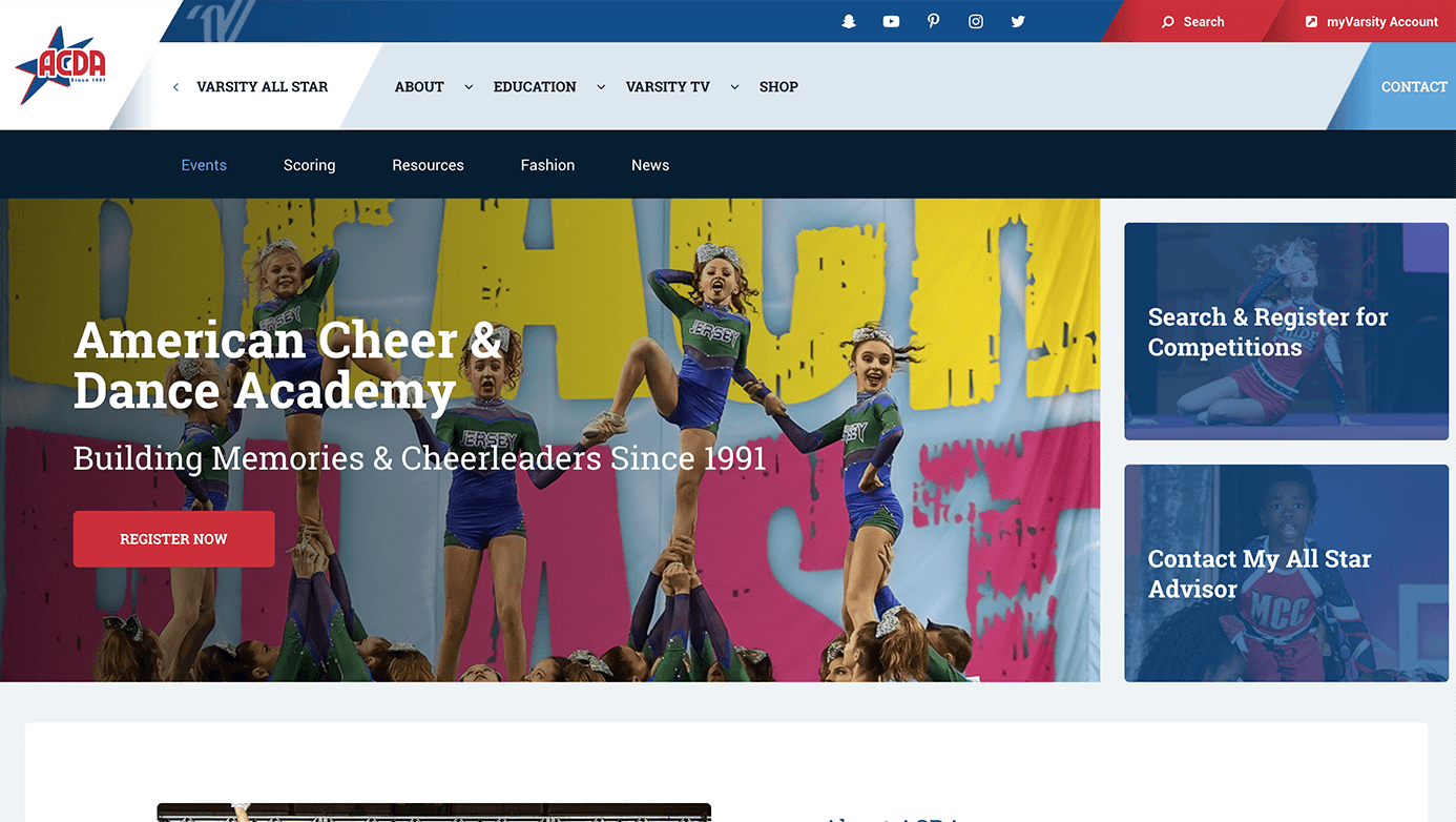 Varsity Brands | The Creative Momentum - Web Design & Digital Marketing