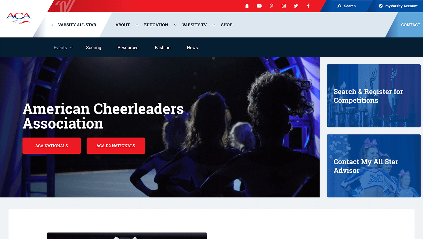 Varsity Brands | The Creative Momentum - Web Design & Digital Marketing