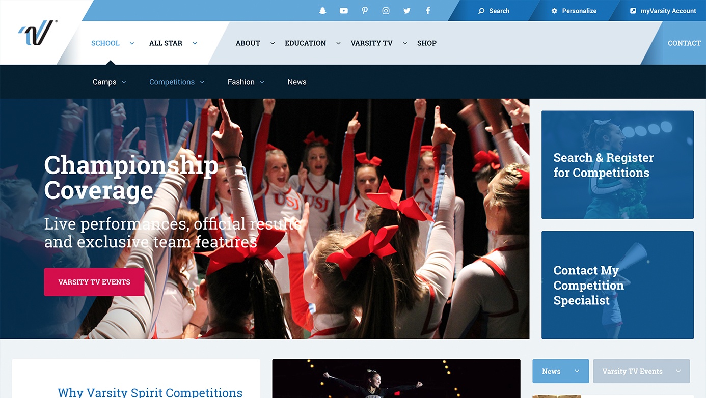 Varsity | The Creative Momentum - Web Design & Digital Marketing