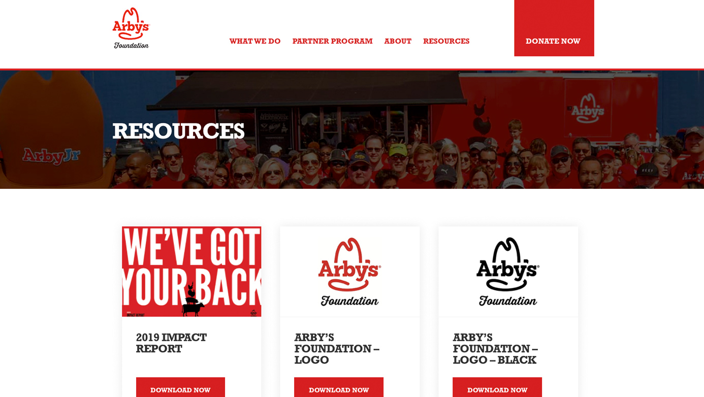 Arby's Foundation | The Creative Momentum - Web Design & Digital Marketing