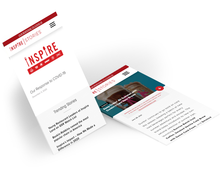 Inspire Stories Reponsive Design Inspire Stories Mobile