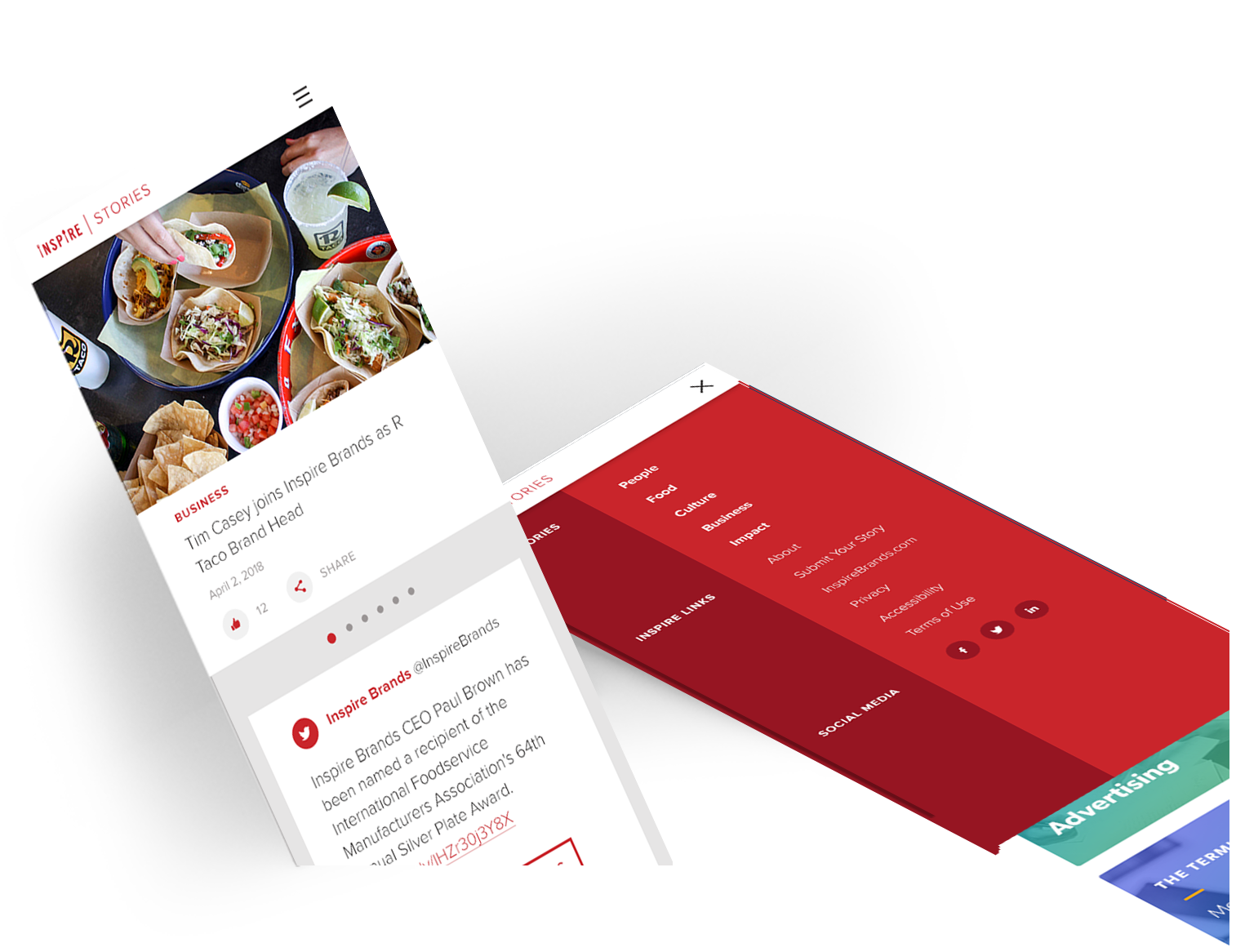 Inspire Stories Reponsive Design Inspire Stories Mobile