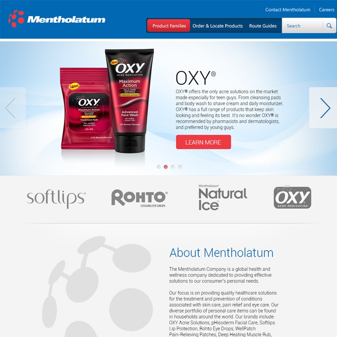Mentholatum : The Creative Momentum - Wordpress - Custom Website Design & Development