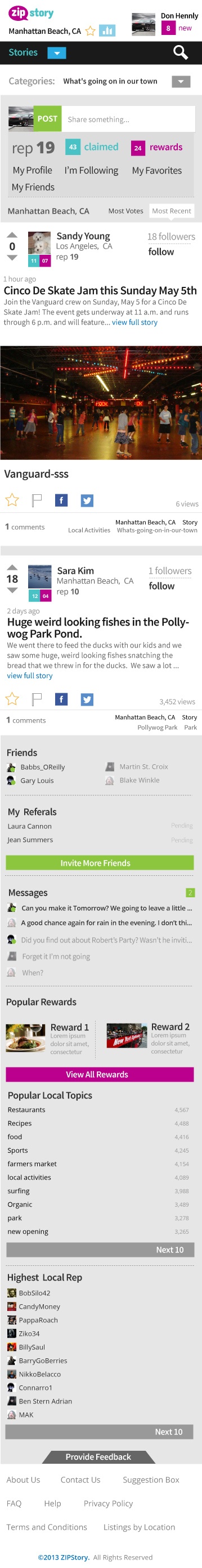 ZipStory Custom Reponsive Design ZipStory Custom Reponsive Design