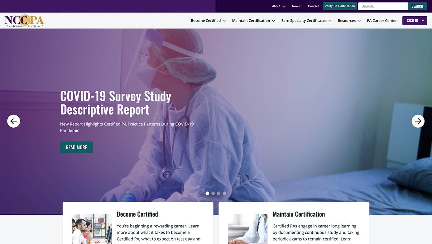 nccpa website design