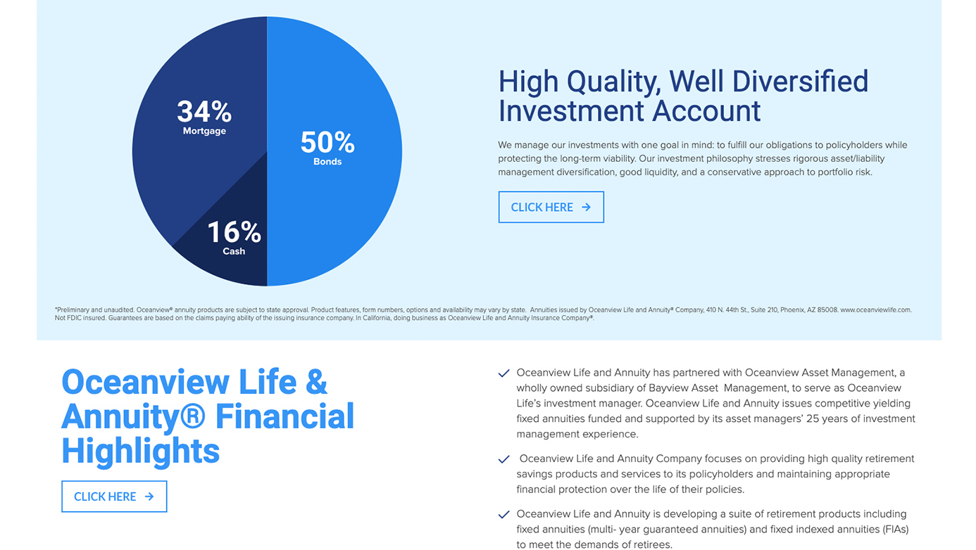 Oceanview Life and Annuity Company | The Creative Momentum - Web Design & Digital Marketing